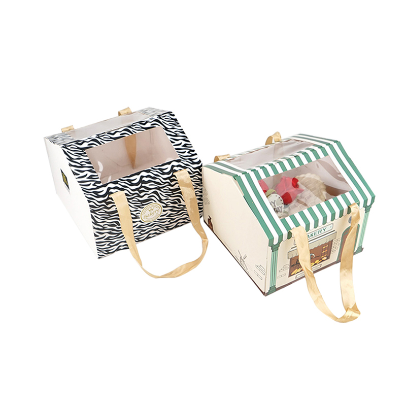 customized small individual cake boxes with pvc window