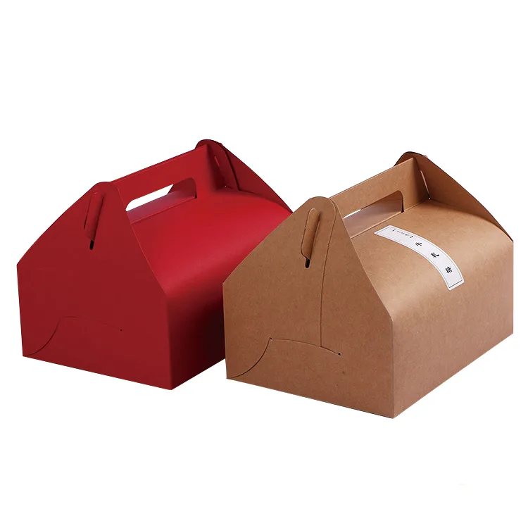 Kraft Paper Box Pastry Cookie Box Cupcake