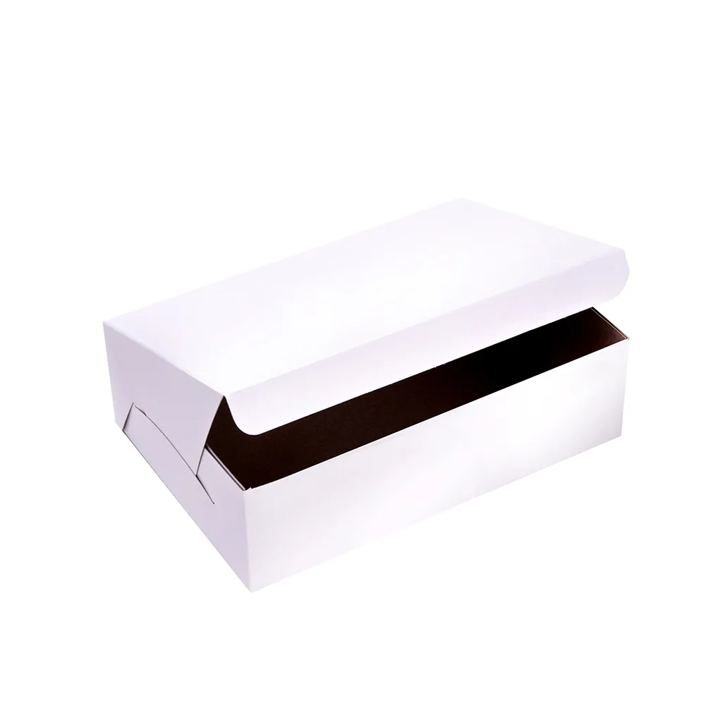 White Kraft Pastry Cupcake Plain Packaging Box