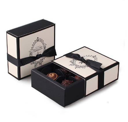 square chocolate paper boxes sleeve drawer box 