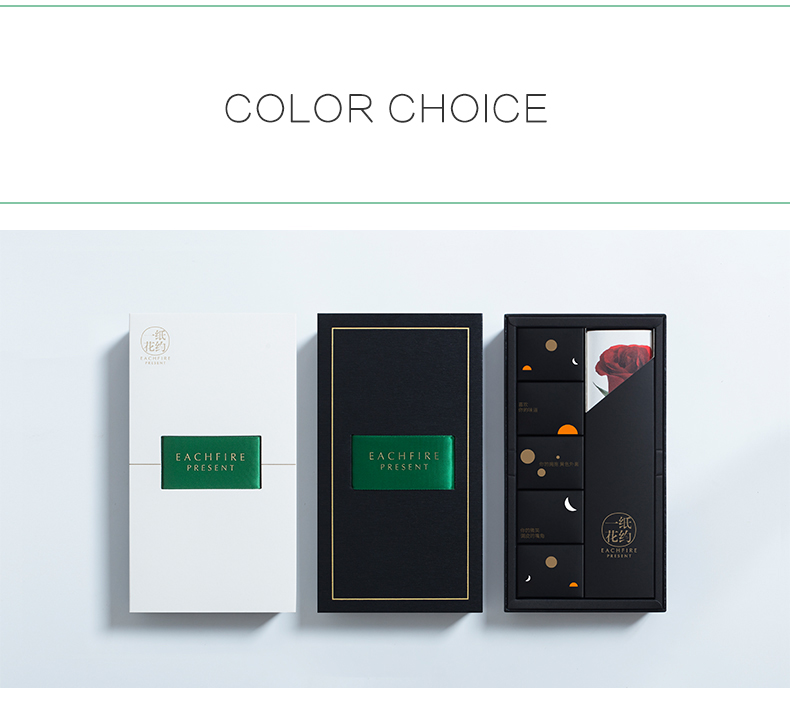 custom black foldable paper box chocolate gift box