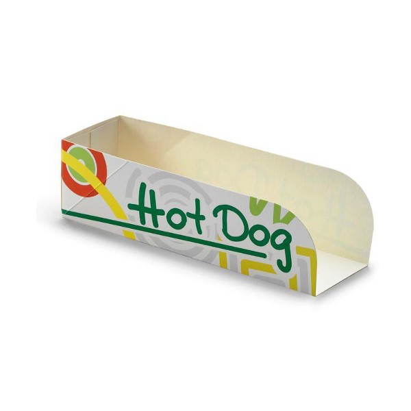 Custom Paper Hot Dog Holder Box Tray Supplier from China 