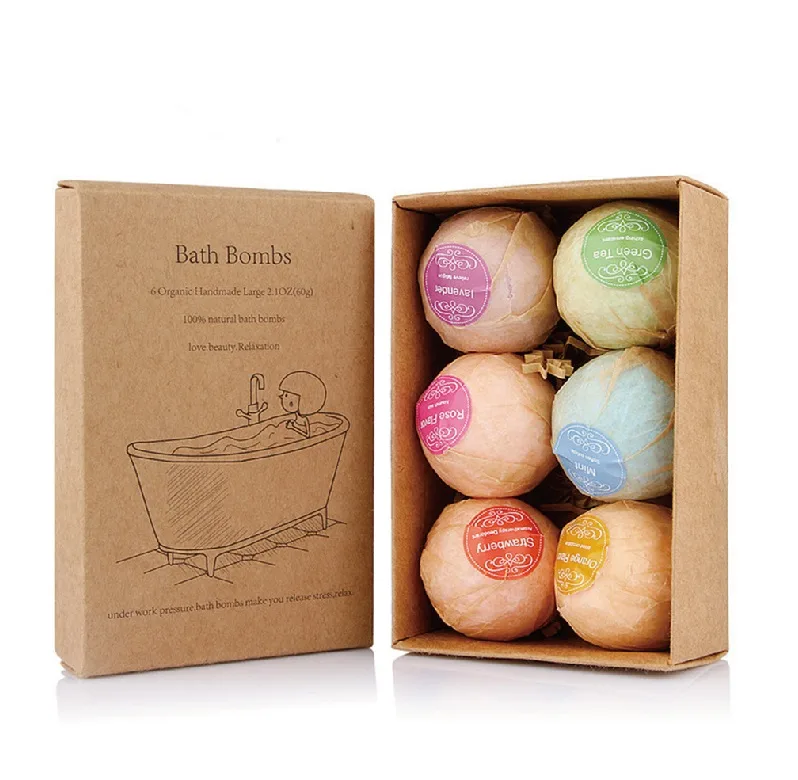 Kraft Cardboard Paper Packaging for Bath Bomb