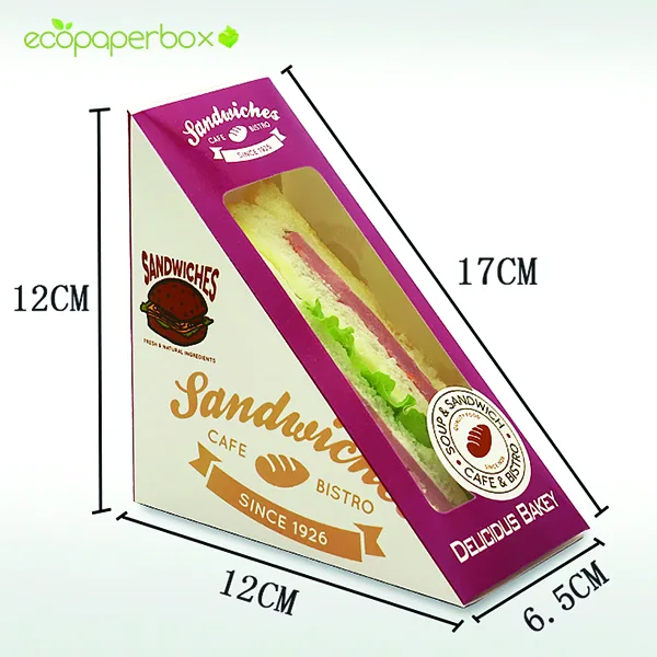 Sliced Sandwich Paper Packaging Box - 5
