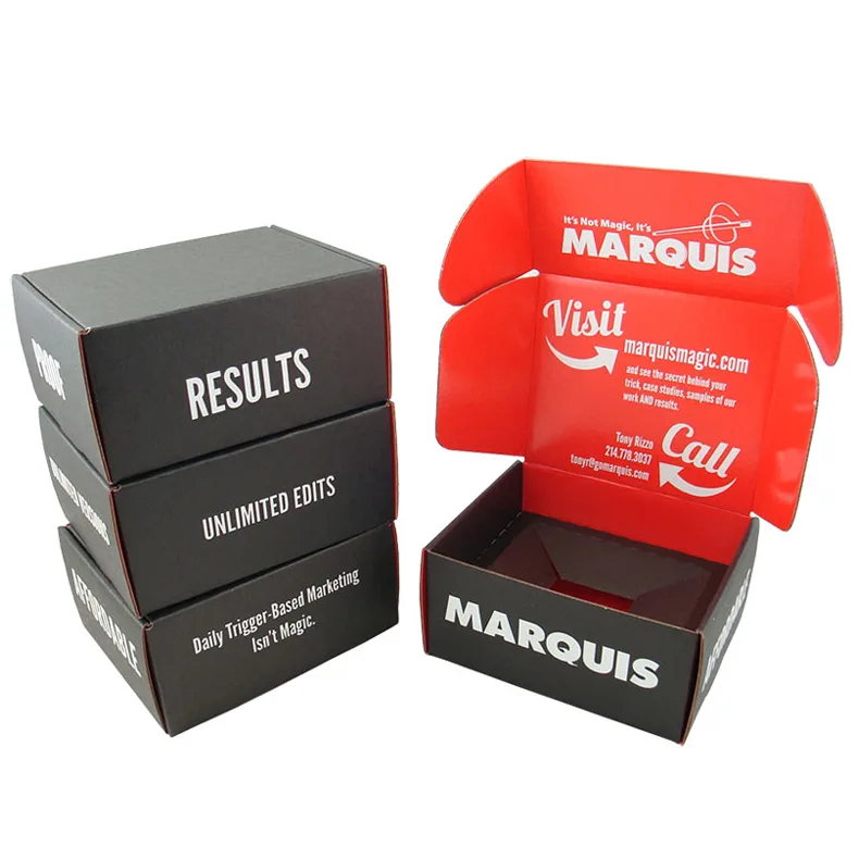 Customized High Quality Double Side Printed Corrugated Mailer Box with Inserts from China Supplier - 2