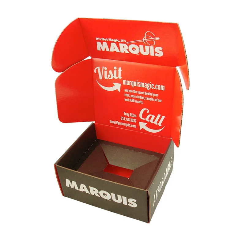 Customized High Quality Double Side Printed Corrugated Mailer Box with Inserts from China Supplier