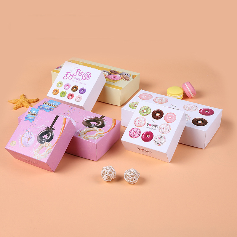 donut subscription box takeaway food packaging boxes personalized bakery boxes