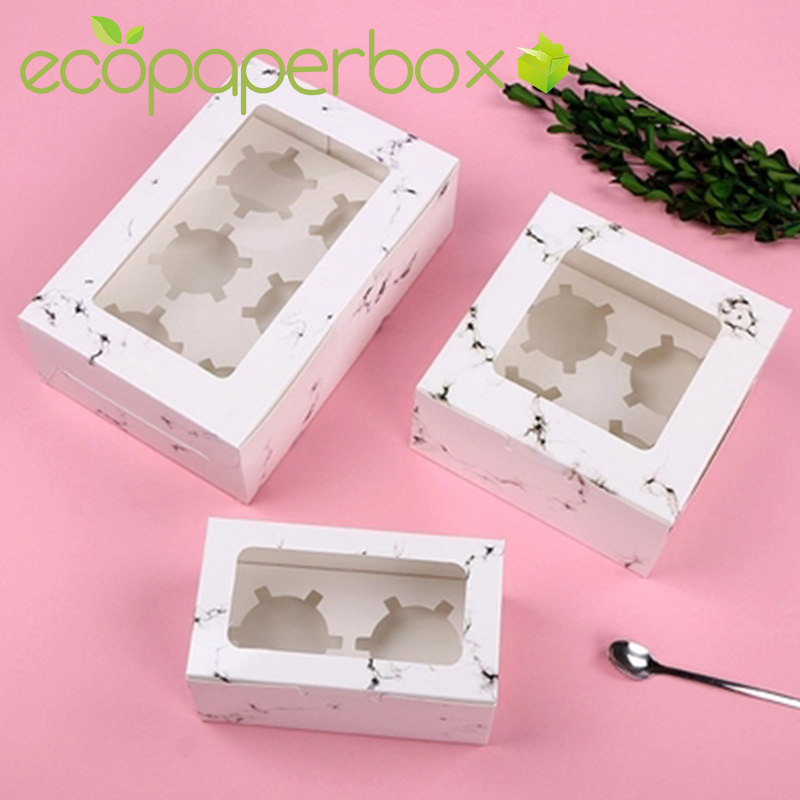 Custom bakery boxes in bulk cupcake boxes for pastry packaging 