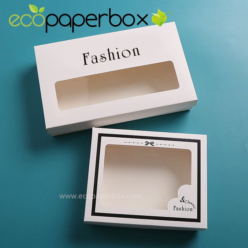 Custom Underwears and Bra Packaging Box Design Cardboard Folding Flat Pack GIft Boxes with Lid  