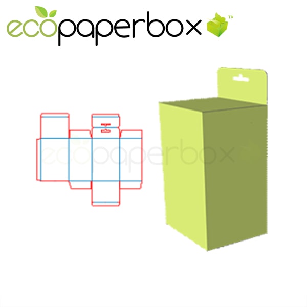 Custom 5 Panel Hanger Tuck End Box Paper from China