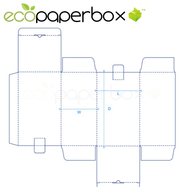 Custom Reverse Tuck End Paper Box with two lock EPB0071-A001B
