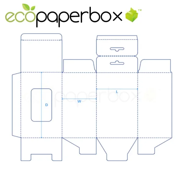 1-2-3 Bottom Box with Window and Hanger Tag - 2