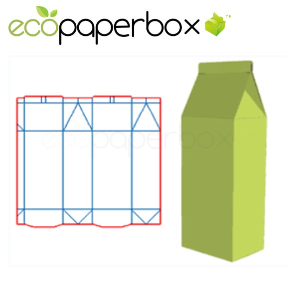 Custom Milk Carton Packaging Beverage packaging design ECOSD00024-B063
