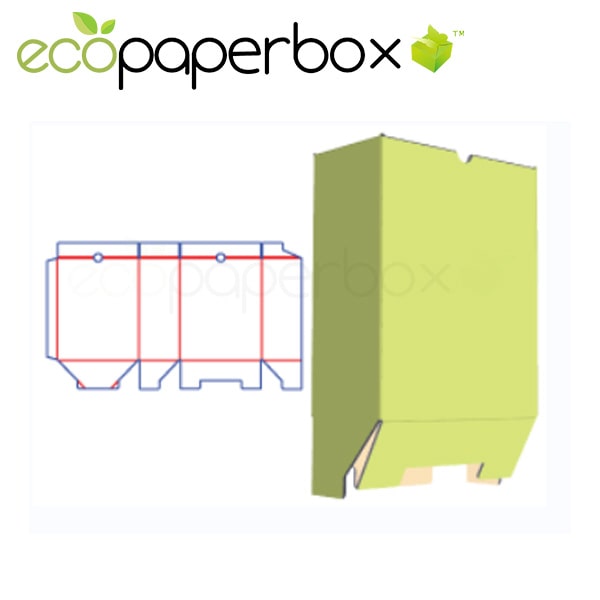 Custom wine packaging design bottom-lock packaging design ECOSD00029-H002A