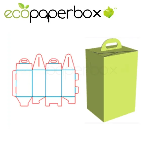 Hand-Held Lock Bottom Tube Box Color Box Paper-Jamcorrugated Paper Pit Tray Lid Lock Buckle Is No Ecosd00020-B036