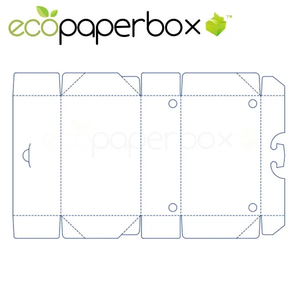 Box Structure Design Tray Box Flip Box Structure Pizza Box Structure Ecosd00028-E040 - 2