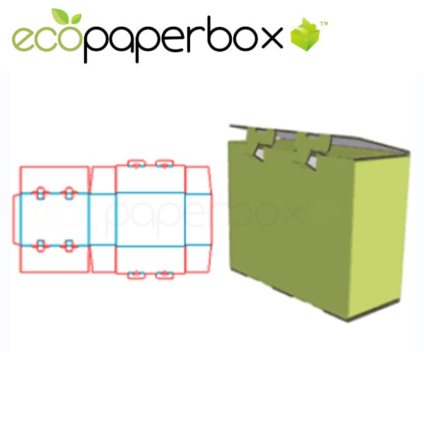 Custom Gift packaging design  lid lock structure  fruit box  corrugated carton ECOSD00035-J024A