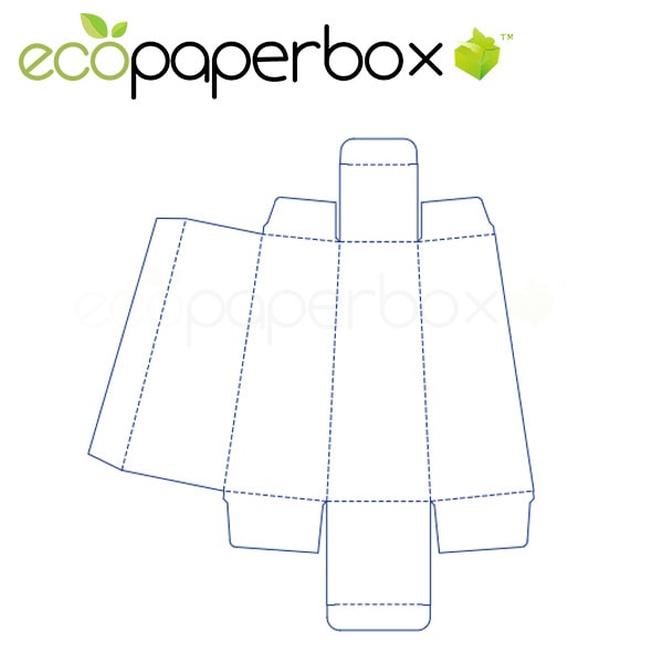Custom Up and down wide tube box trapezoidal box structure design packaging color box design double box ECOSD00048-L083A