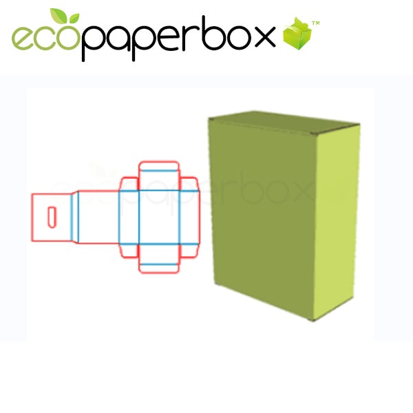 Custom Up and down to intubation box  color box  paper-wrapped corrugated paper tray  packaging structure ECOSD00067-A035