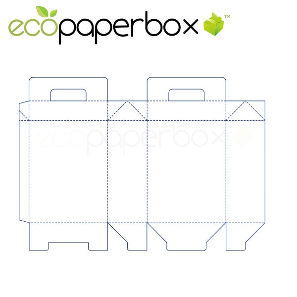 Custom Portable Lock Bottom Box Gift box design health care product packaging fruit packaging with hand ECOSD00072-K026
