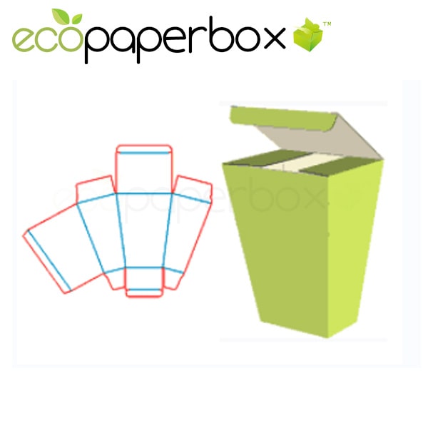 Custom Upper wide and lower narrow tube box trapezoidal box structure design packaging color box design ECOSD00074-L079