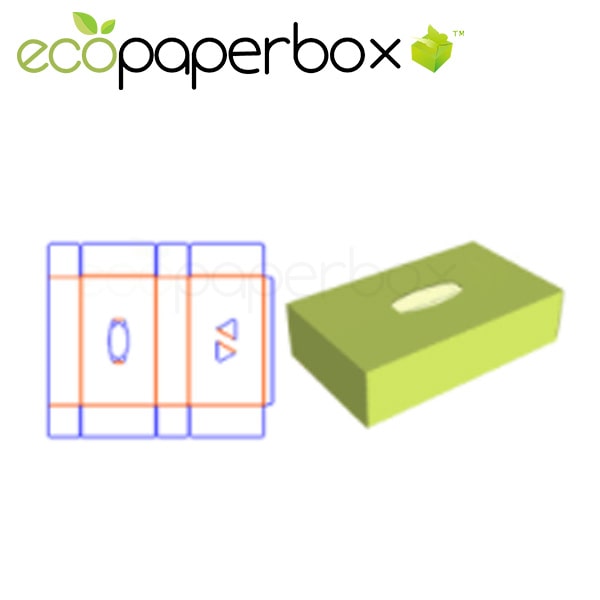 Custom  tissue box design tissue packaging drawer tissue packaging ECOSD00084-J019