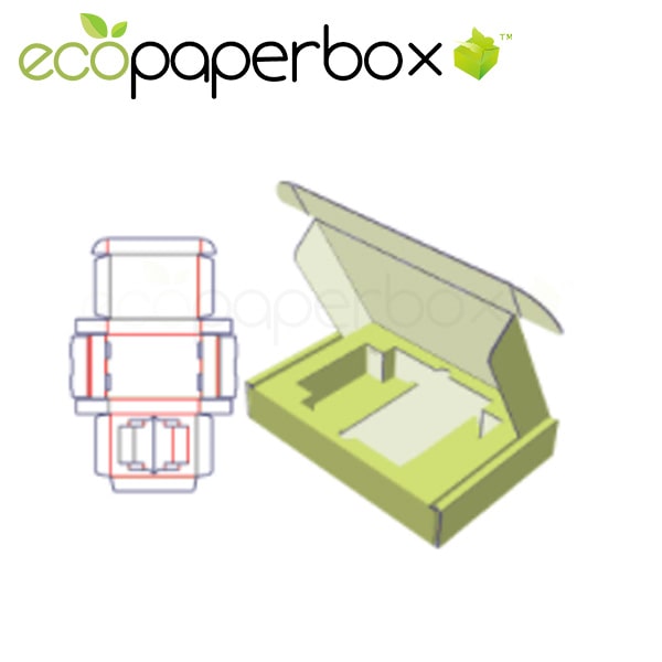 Custom Lining aircraft box  flip box  lined lid box  packaging carton design  keyboard packaging design ECOSD00088-E035