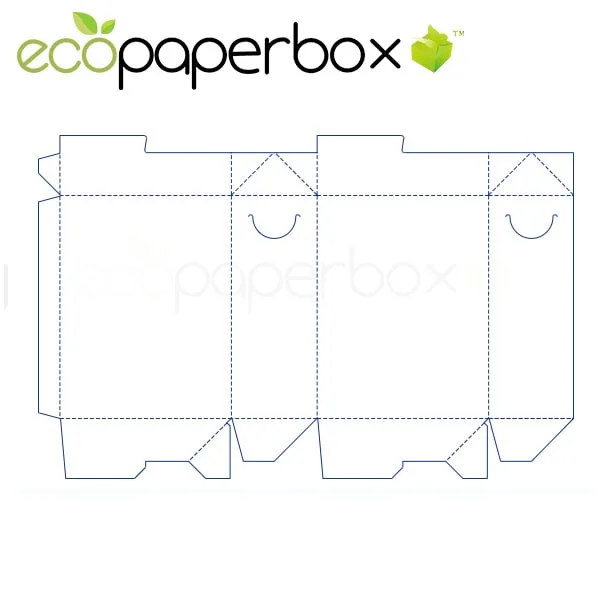 Adhesive Bottom Tube Box Color Box Paper-Mounted Corrugated Pit Tray Covered as Connected Folding Ecosd00064-H011 - 2