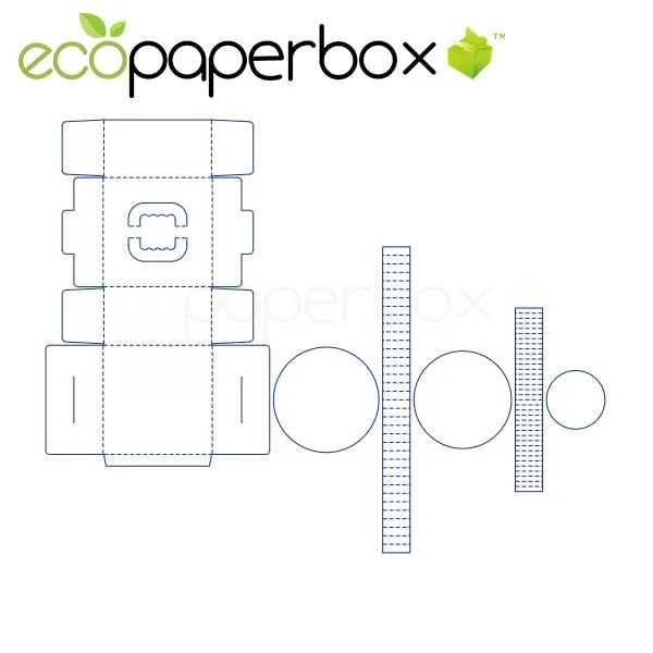 Cake Box Cake Box Structure Design Double-Socket Cake Box Hand-Lift Cake Box Top-Facing Hand-To-Ecosd00042-K040 - 2