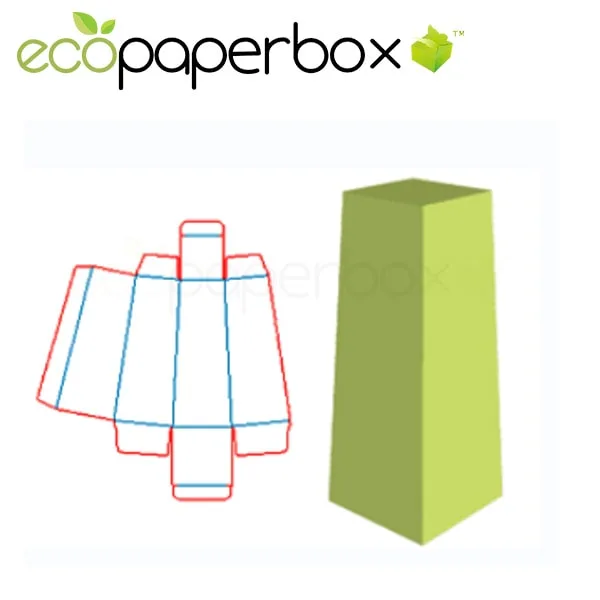 Up and Down Wide Tube Box Trapezoidal Box Structure Design Packaging Color Box Design Double Box Ecosd00048-L083a