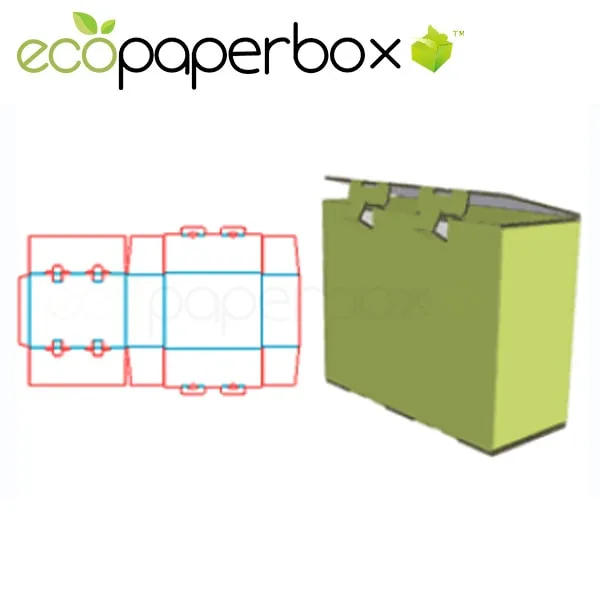Gift Packaging Design Lid Lock Structure Fruit Box Corrugated Carton Ecosd00035-J024a