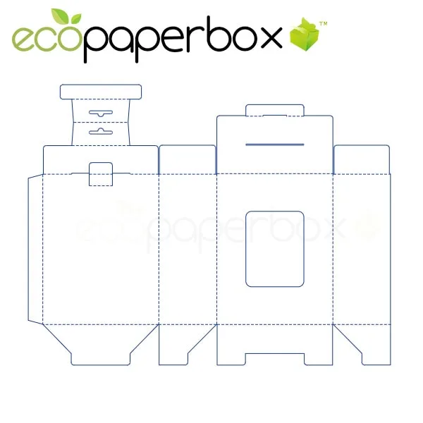 Hanging Type Packing Box gift box packaging design handbag packaging box design ECOSD00040-K015C - 2