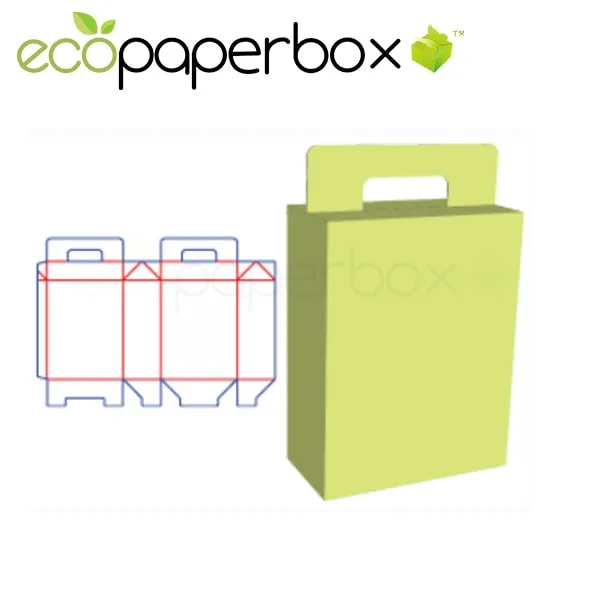 Portable Lock Bottom Box Gift box design health care product packaging fruit packaging with hand ECOSD00072-K026