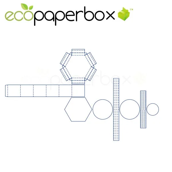 Hexaleta Cake Box Cake Box Cake Box Structure Design Ecosd00083-K041 - 2