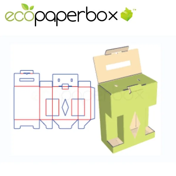 Gift Packaging Design Lock Structure Lock-Bottom Packaging Design Corrugated Carton Ecosd00041-K020
