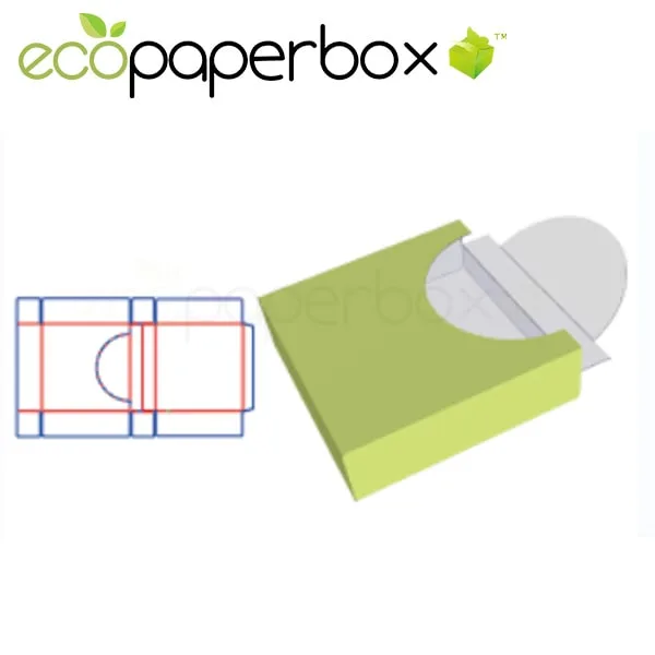 Paper Towel Box Packaging Design Cardboard Color Box Hand Open Window Position Ecosd00051-P006