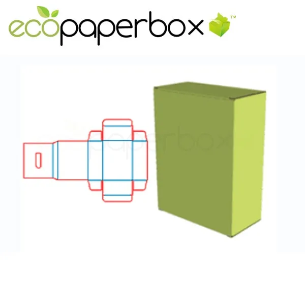 Up and Down to Intubation Box Color Box Paper-Wrapped Corrugated Paper Tray Packaging Structure Ecosd00067-A035