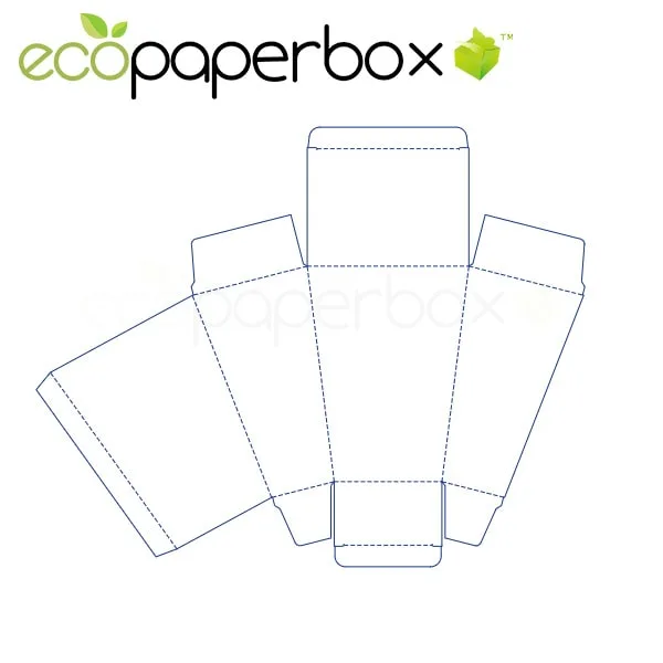 Upper Wide and Lower Narrow Tube Box Trapezoidal Box Structure Design Packaging Color Box Design Ecosd00074-L079 - 2