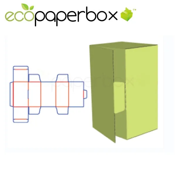 Two End Openings Tube Boxes Tab Molding Promotional Box Design Packaging Structure Design Ecosd00059-A004a