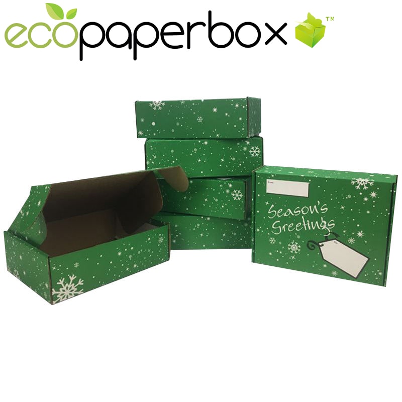 Custom Cute Decorative Mailer Boxes Corrguated Cardboard Boxes for Christmas