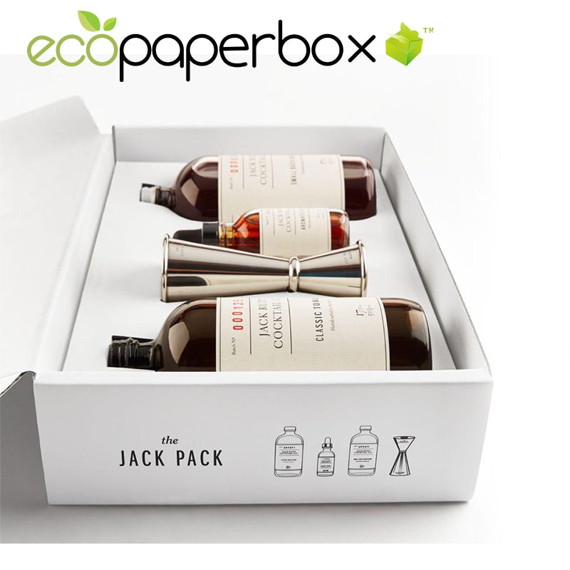 Custom Shipping Mailer Boxes with dividers for Posting Wine Bottles