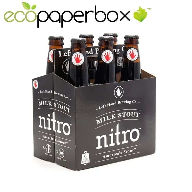 Printed Bottle Carrier Cardboard Corrugated Bo with Handle - 2