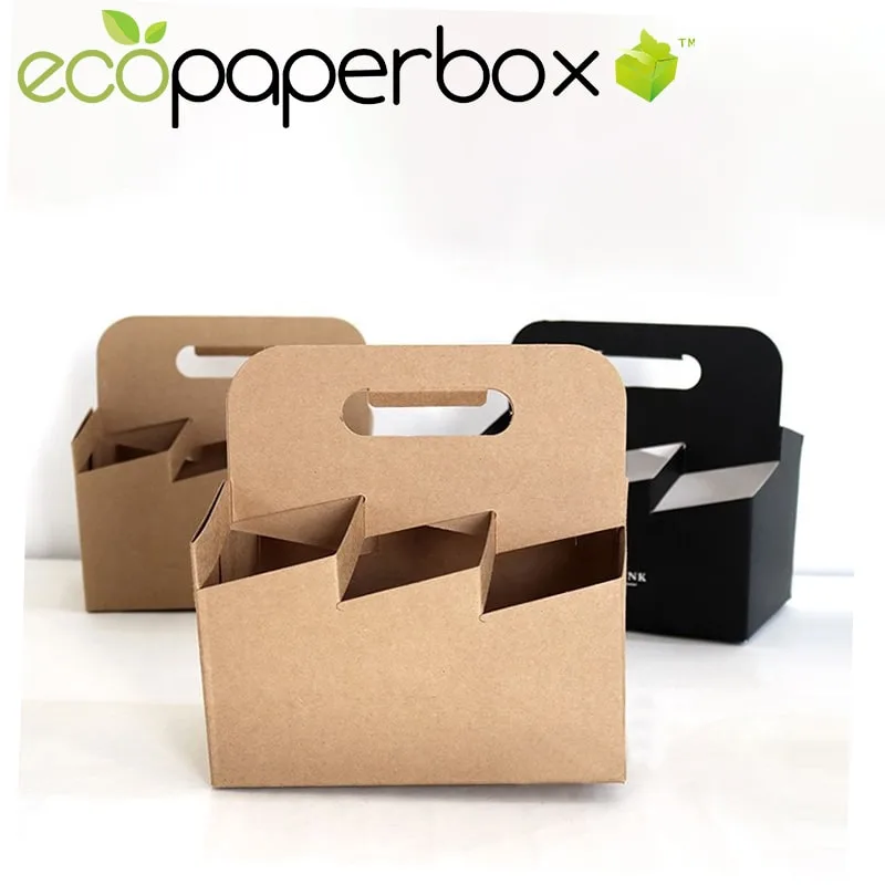 Printed Bottle Carrier Cardboard Corrugated Bo with Handle - 4