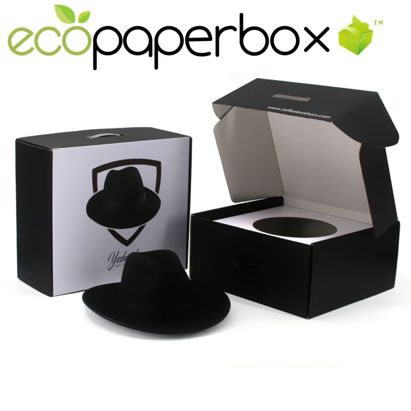 Custom Corrugated Hat Boxes for Shipping Mailer Boxes with Handles