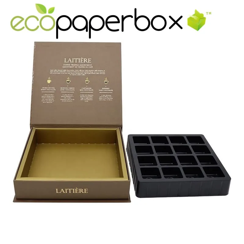 Delightful Customized Chocolate Box with Natural Packaging and Tray Inserts - 2