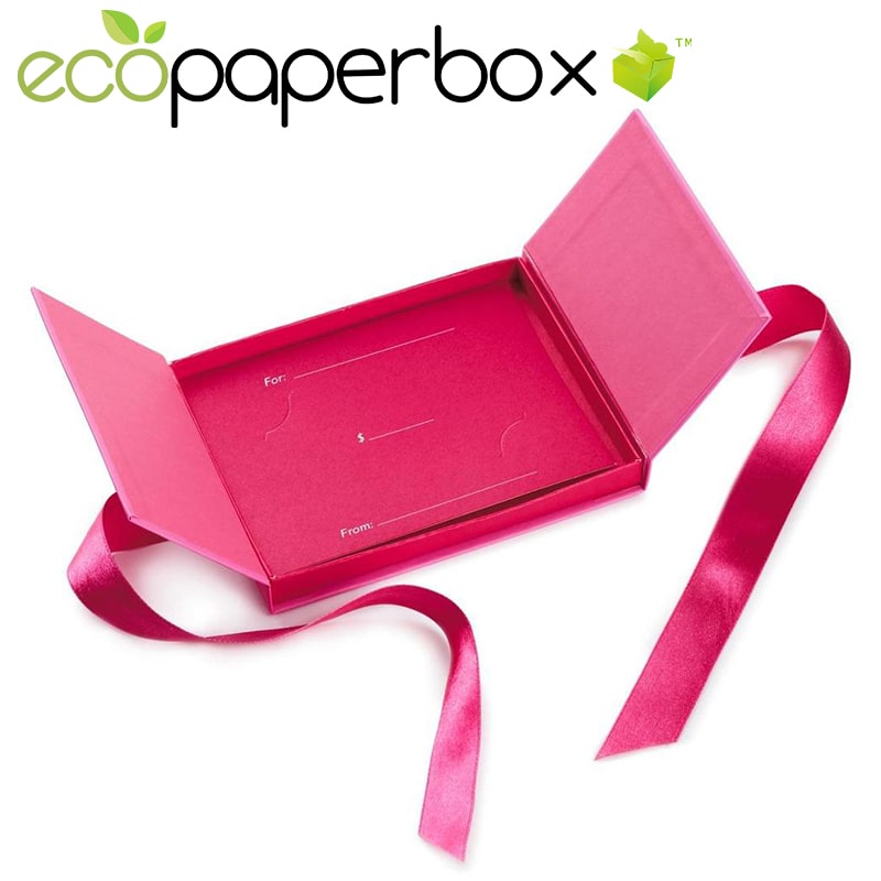 Custom Black Double Door Gift Box Flip Top Decorative Box with Magnetic Lid and Ribbon Tie