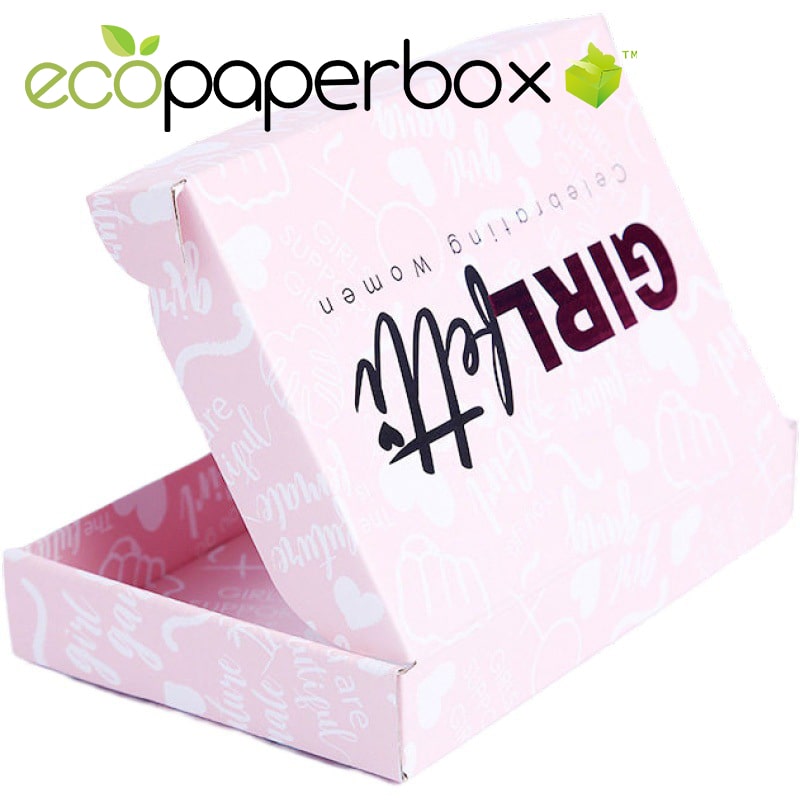 Custom pink mailer box wholesale corrugated box companies near me