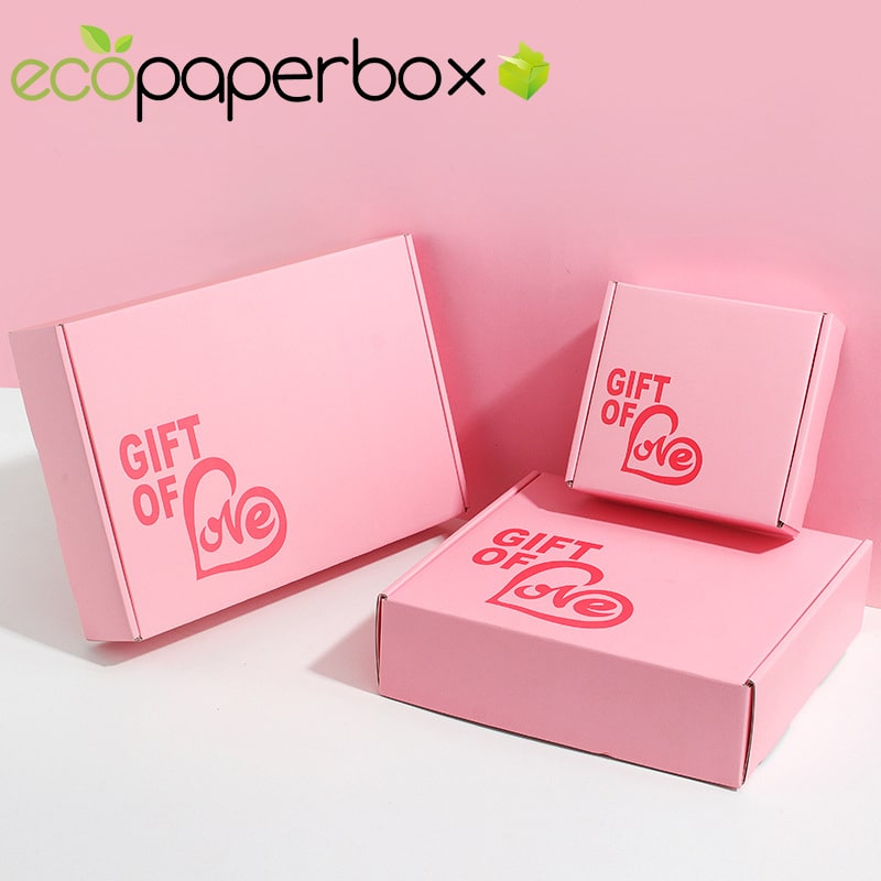 Custom Pink Mailer Box Wholesale Corrugated Box Companies Near Me