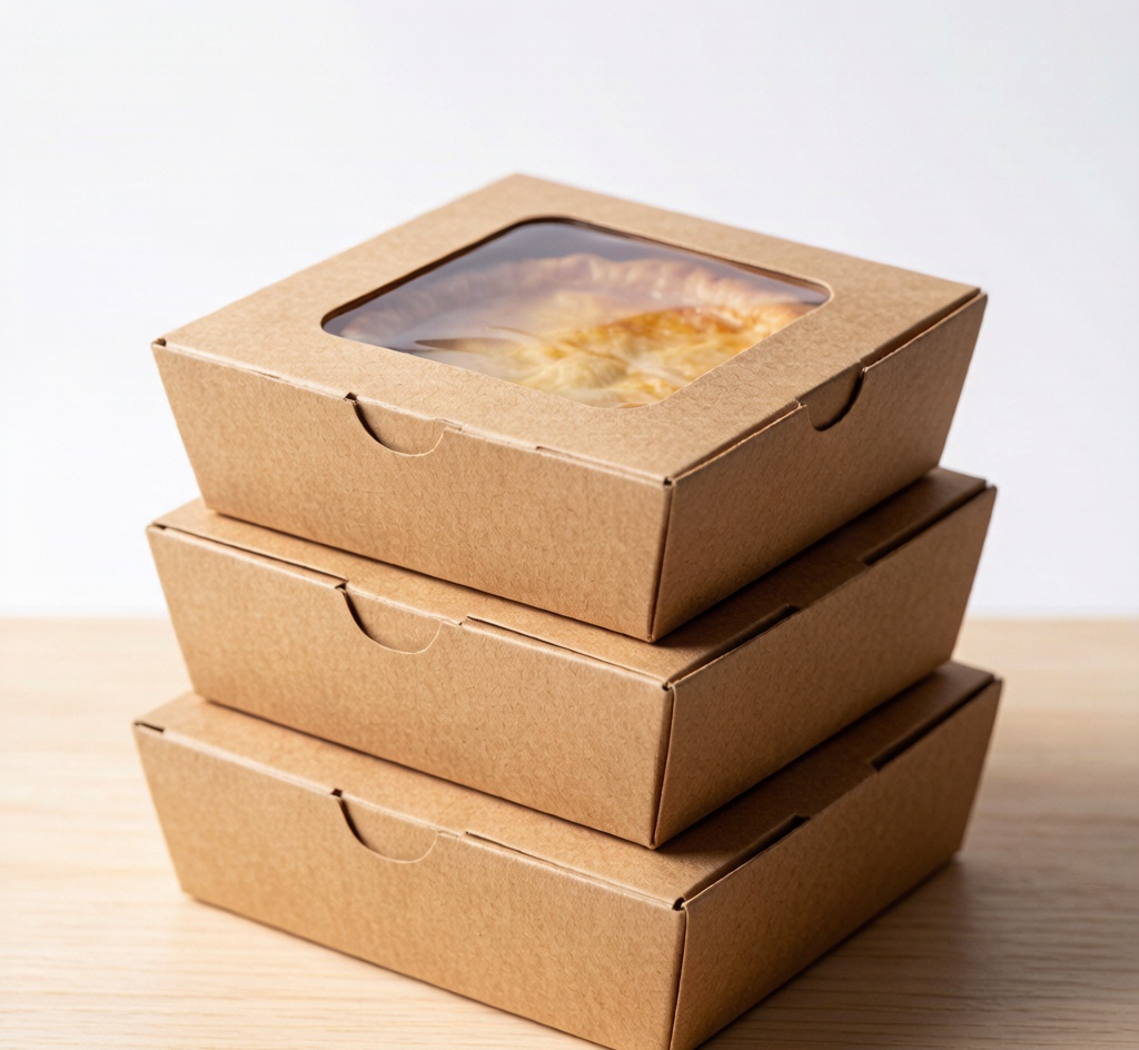Custom Eco-Friendly Pie Boxes with Window