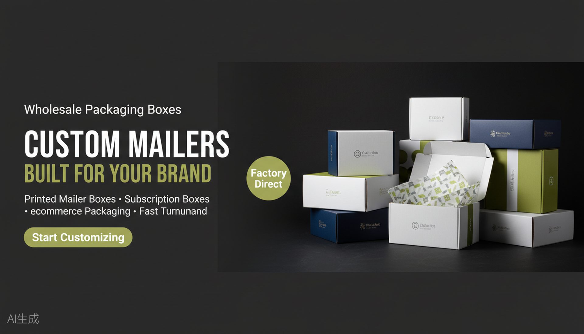 custom corrugated board mailer boxes from china  